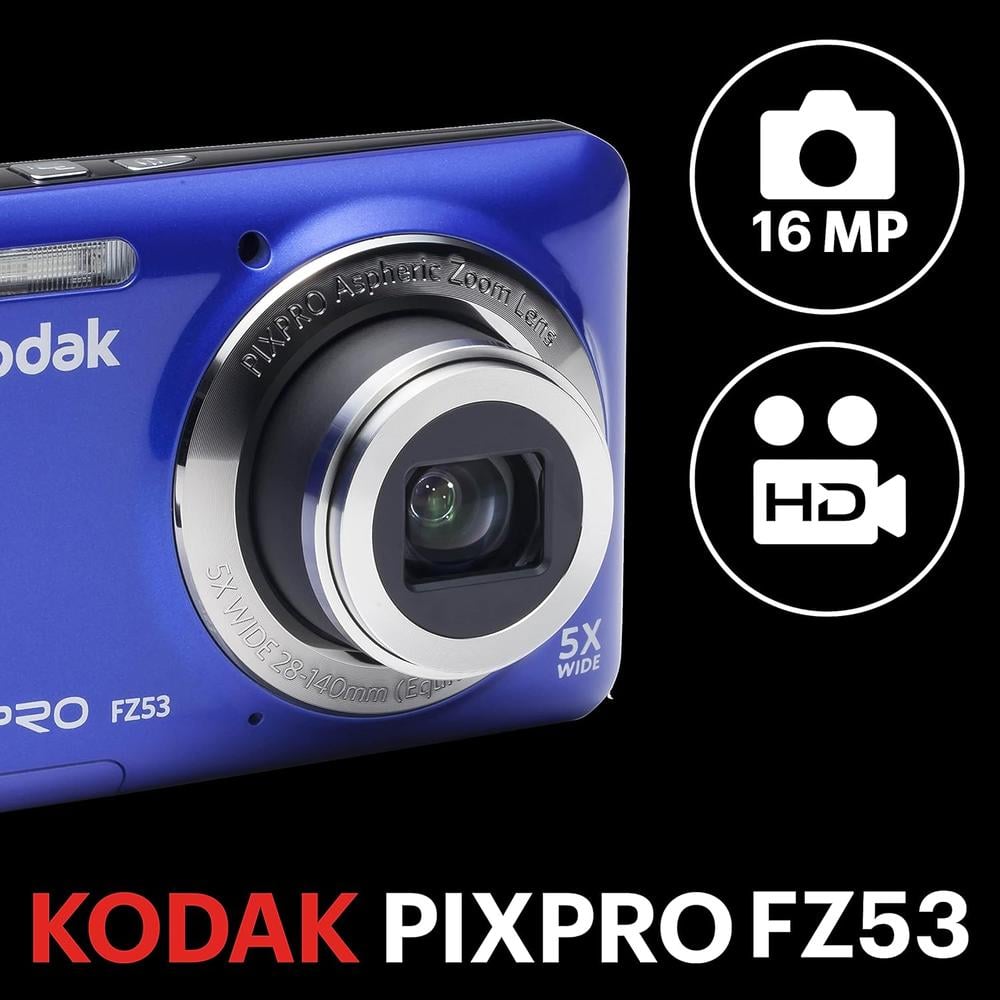 KODAK PIXPRO FZ53 CÁMARA DIGITAL COMPACTA LCD | AZUL - 2