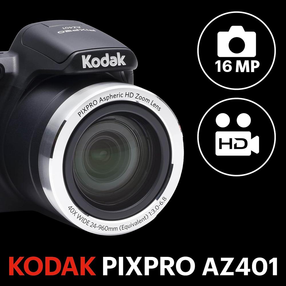 KODAK PIXPRO ASTRO ZOOM AZ401 BK CÁMARA DIGITAL 16 MP | NEGRO - 2