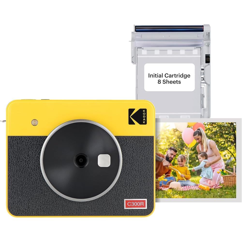 KODAK MINI SHOT 3 RETRO CÁMARA E IMPRESORA 2 EN 1 | AMARILLO / NEGRO - 1