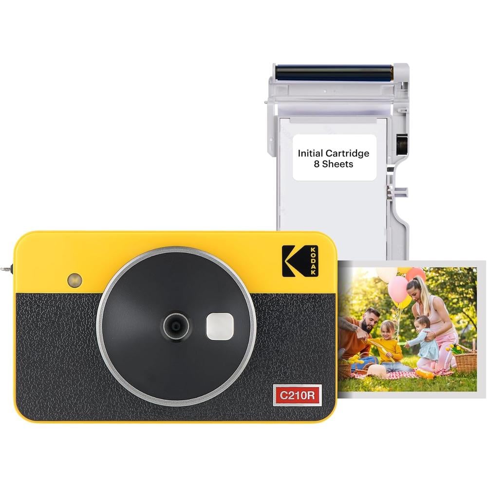 KODAK MINI SHOT 2 RETRO CÁMARA E IMPRESORA 2 EN 1 | AMARILLO / NEGRO - 1