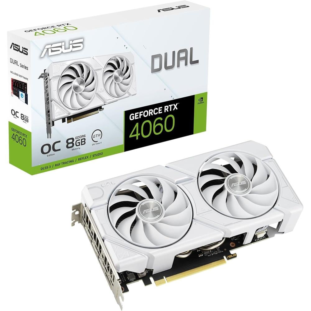 ASUS DUAL GEFORCE RTX 4060 EVO WHITE 8GB - 1