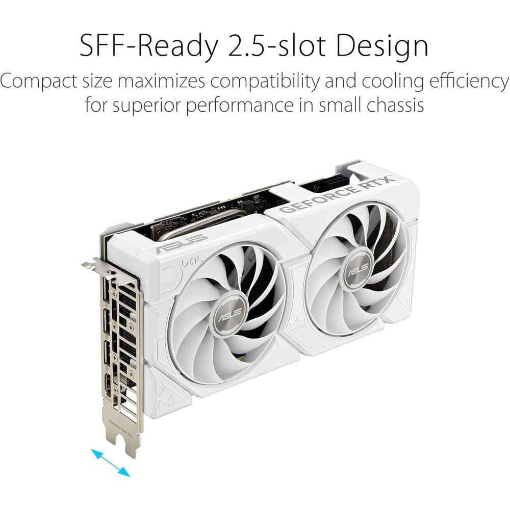 ASUS DUAL GEFORCE RTX 4060 EVO WHITE 8GB - 2