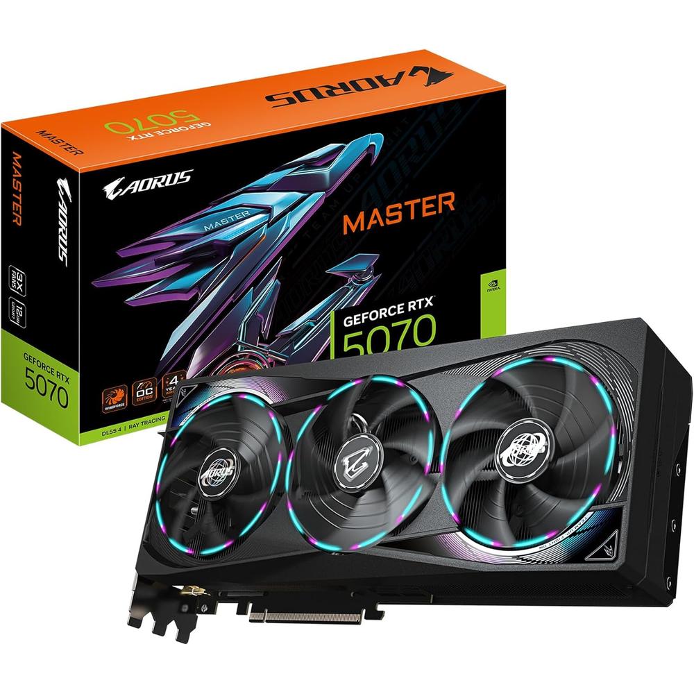 GIGABYTE AORUS GEFORCE RTX 5070 MASTER 12GB - 1
