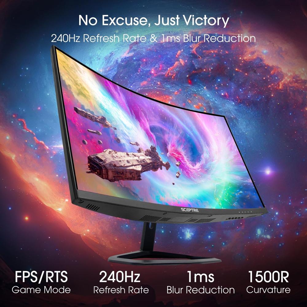 SCEPTRE C275B-FWT240 CURVO MONITOR 27' FULL HD 240HZ - 4