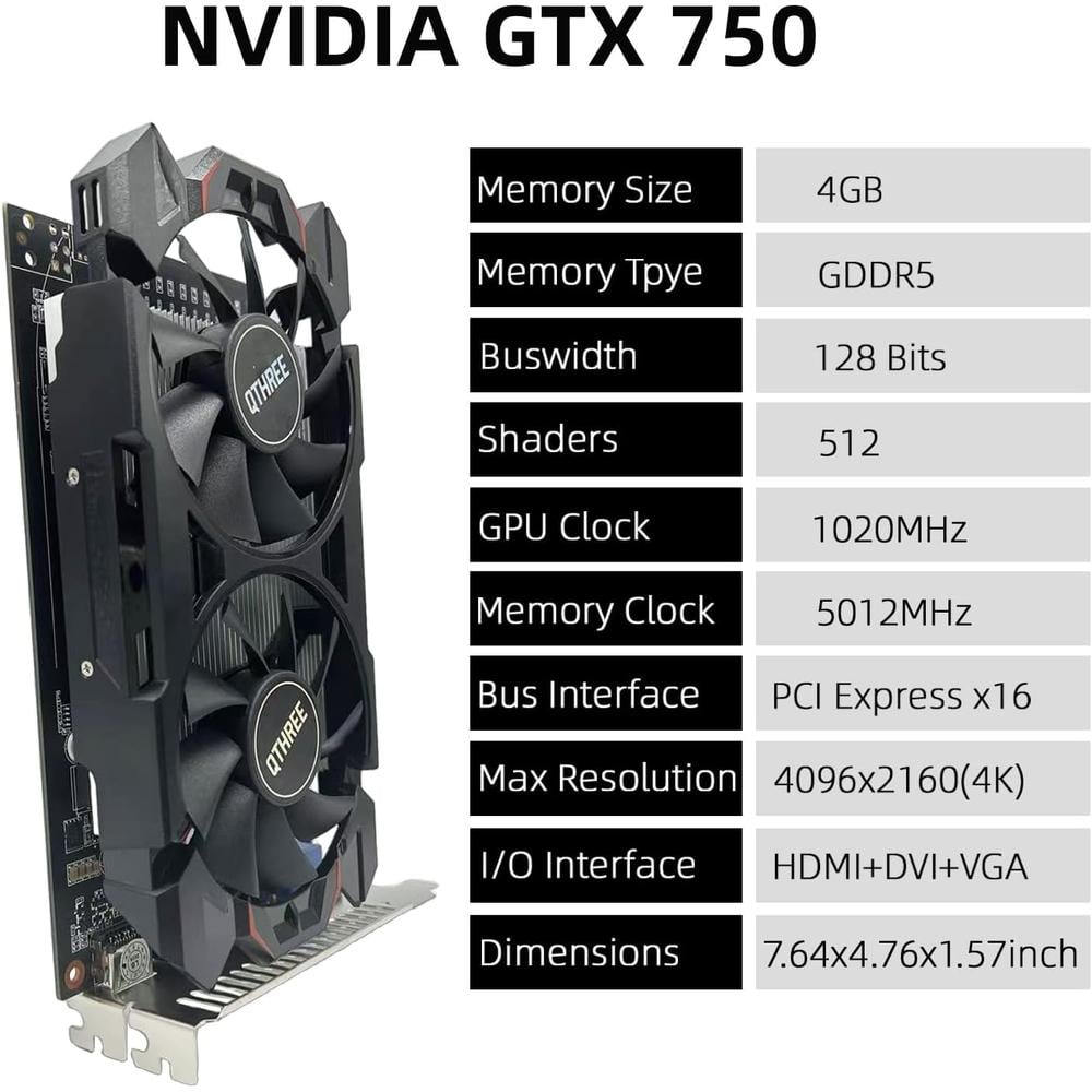 QTHREE GTX 750 4GB GDDR5 - 2