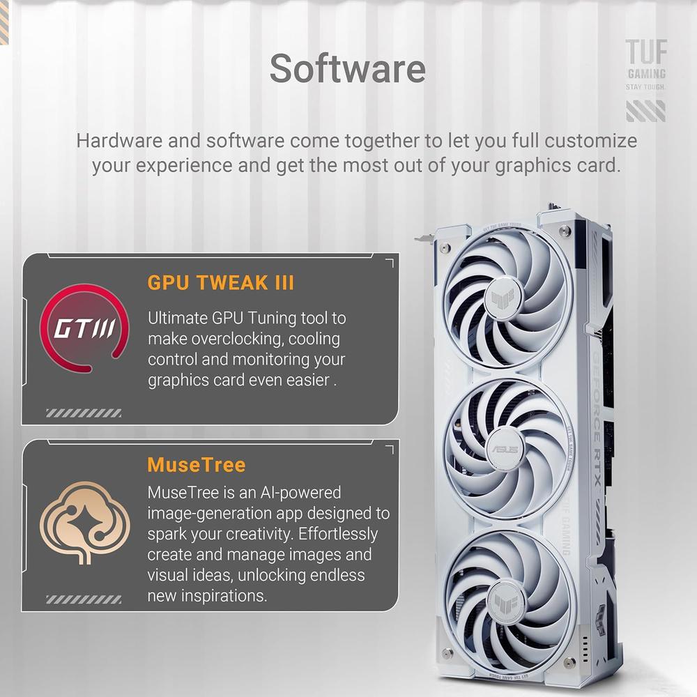 ASUS TUF GAMING GEFORCE RTX 5070 TI WHITE 16GB OC - 6