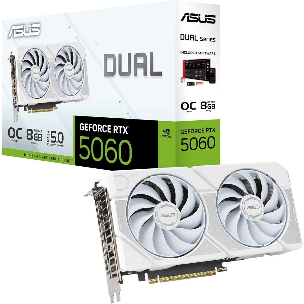 ASUS DUAL GEFORCE RTX 5060 WHITE 8GB OC - 1