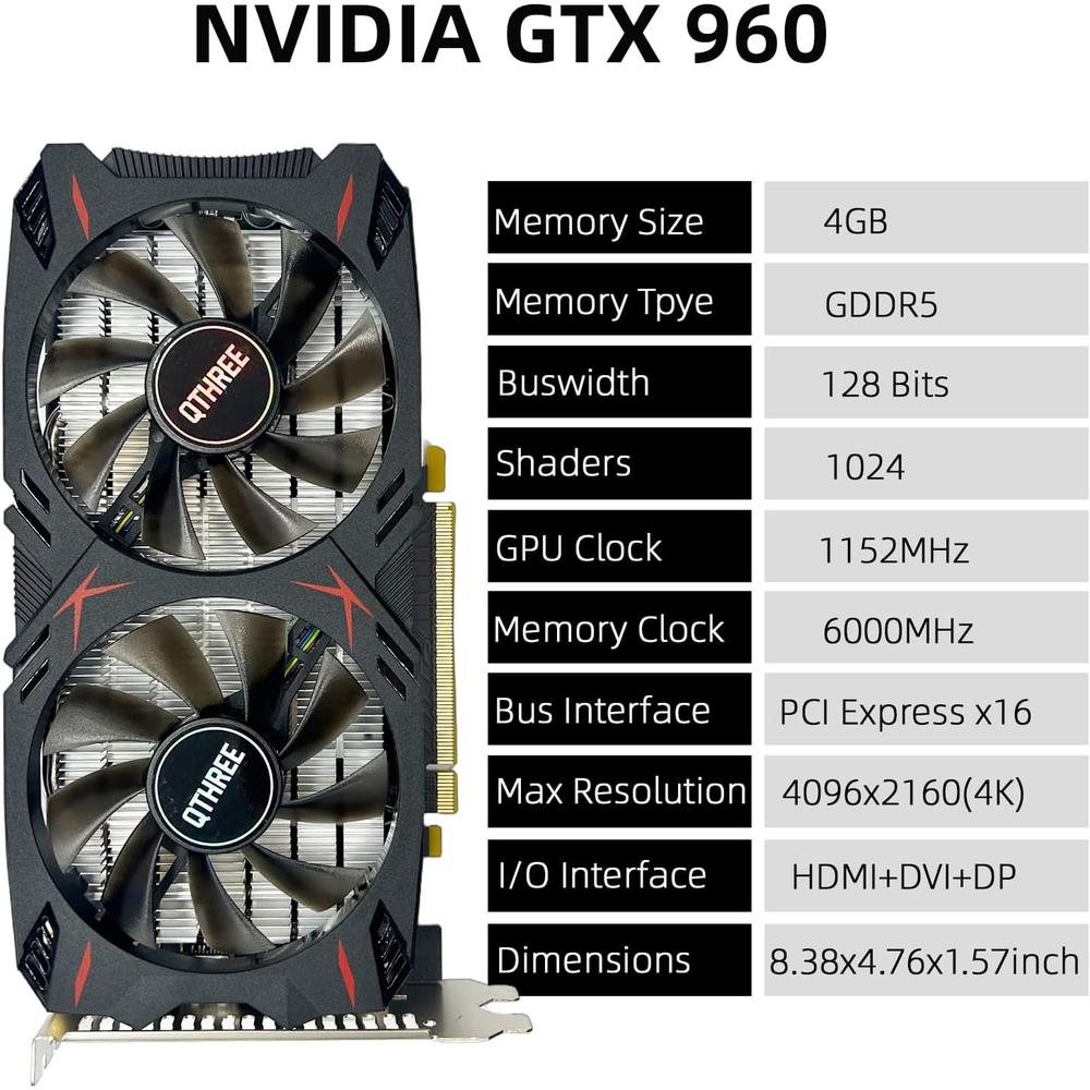 QTHREE GTX 960 4GB GDDR5 - 2