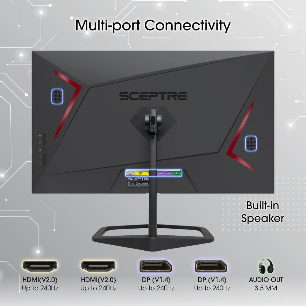 SCEPTRE E255B-FWD240 MONITOR 24.5' FULL HD 240HZ - 5