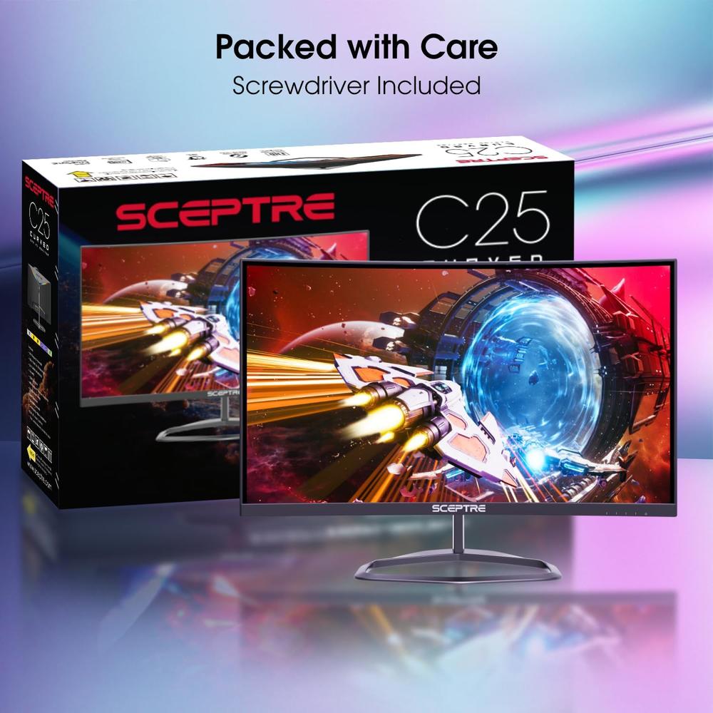 SCEPTRE C255B-FWT240 CURVO MONITOR 24.5' FULL HD 240HZ - 2