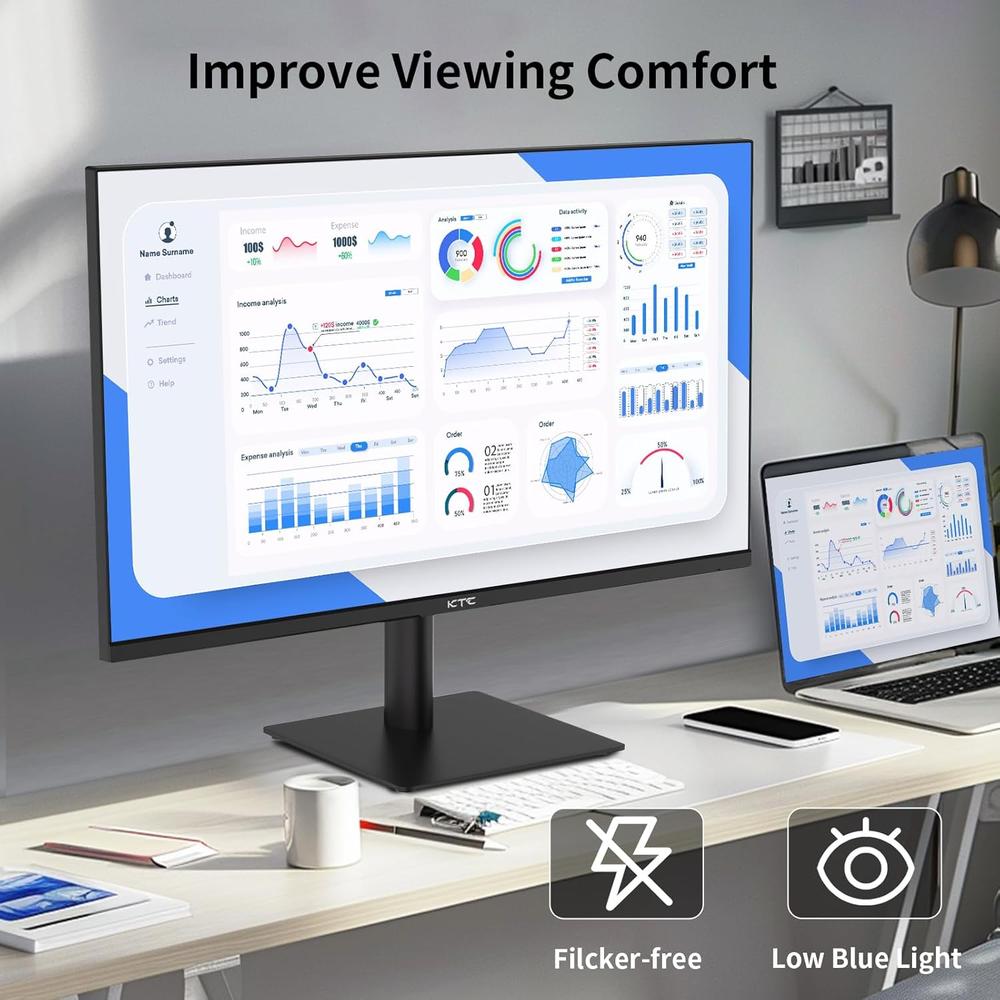 KTC H27D9 MONITOR 27' QHD 100HZ EYE CARE - 4