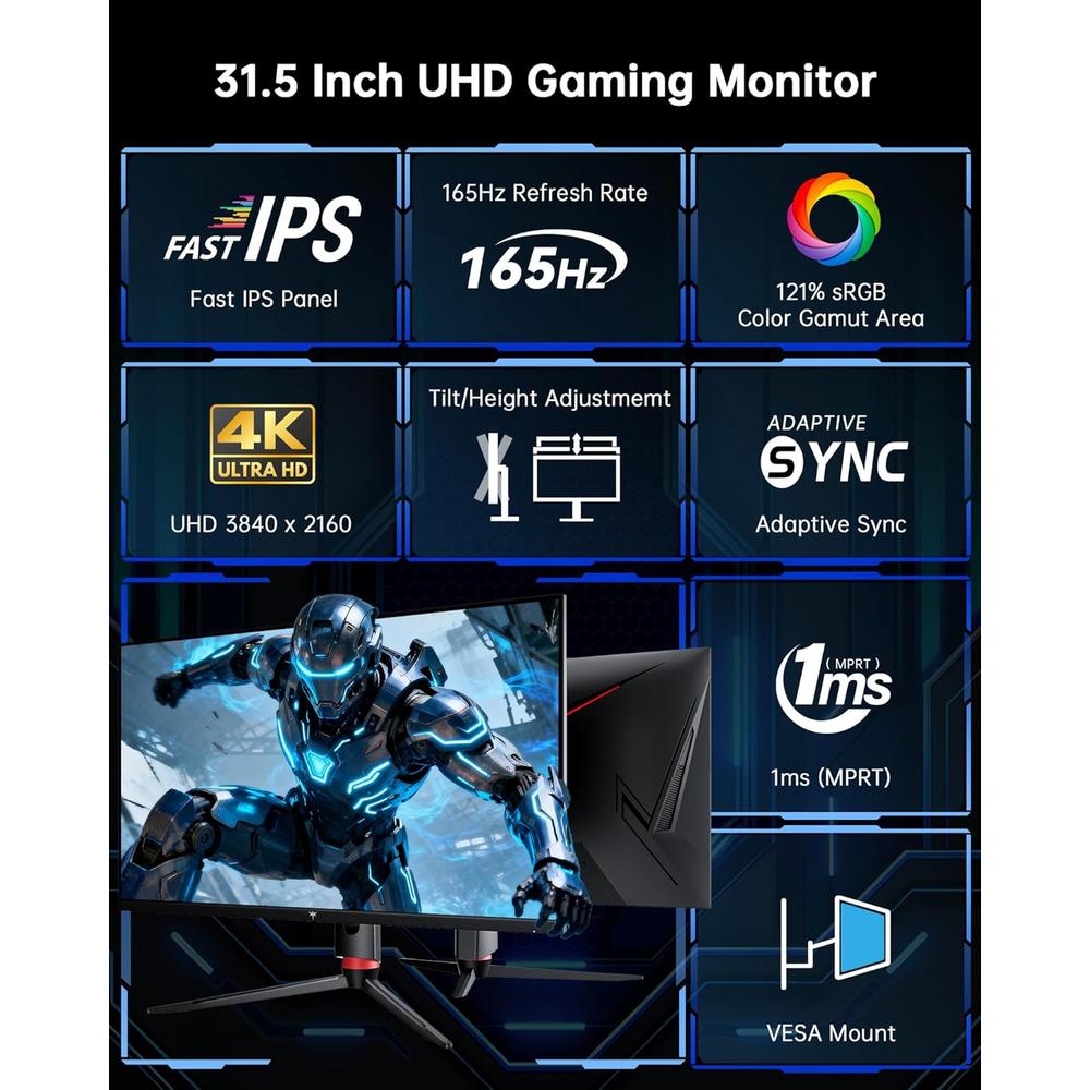 KTC H32P22P MONITOR 32' 4K UHD 165HZ - 2