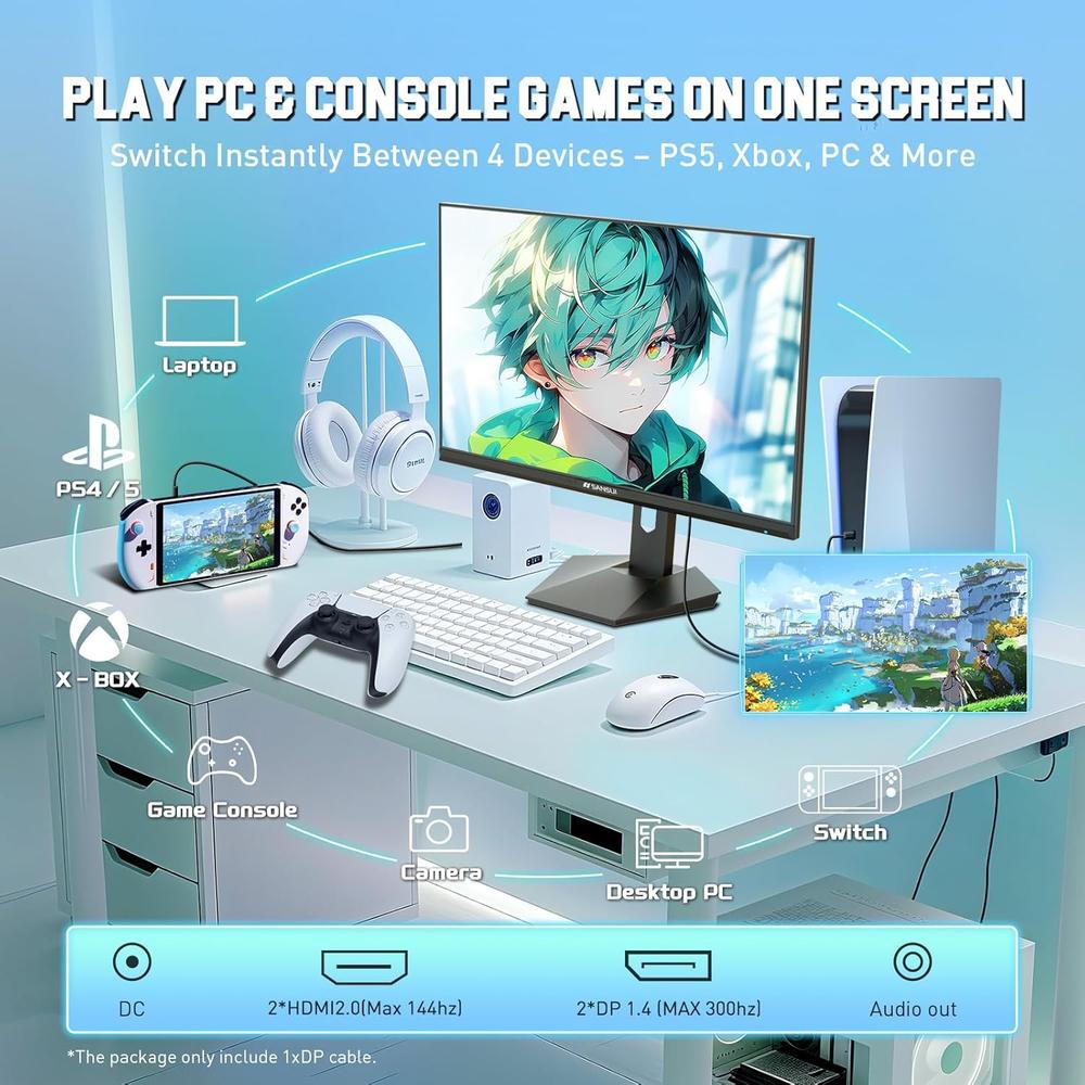 SANSUI 27' WQHD 200 HZ 1 MS IPS FREESYNC HDR DCI-P3 VESA - 4