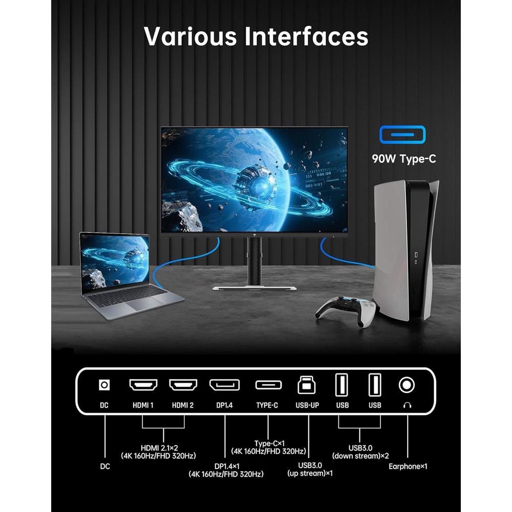 KTC H27P6 MONITOR 27' 4K UHD 160HZ - 4