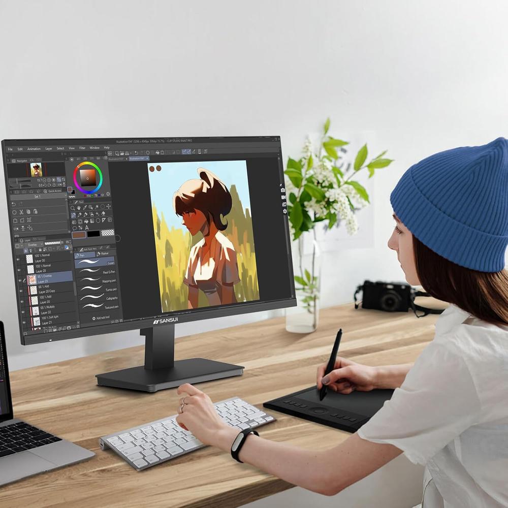 SANSUI 24' FHD 100 HZ HDMI/VGA VESA ERGONOMÍA EYE CARE - 2