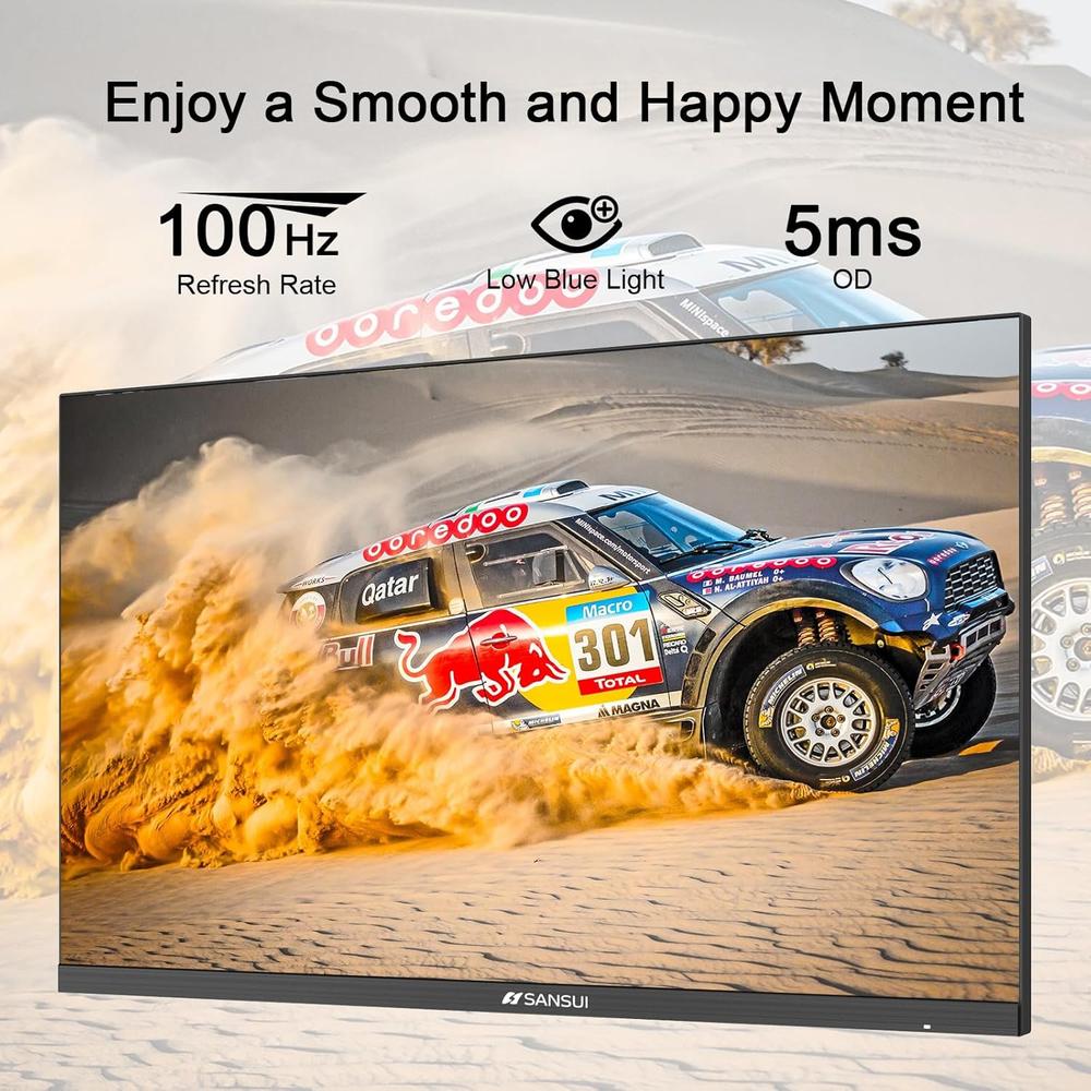 SANSUI 24' FHD 100 HZ HDMI/VGA VESA ERGONOMÍA EYE CARE - 3