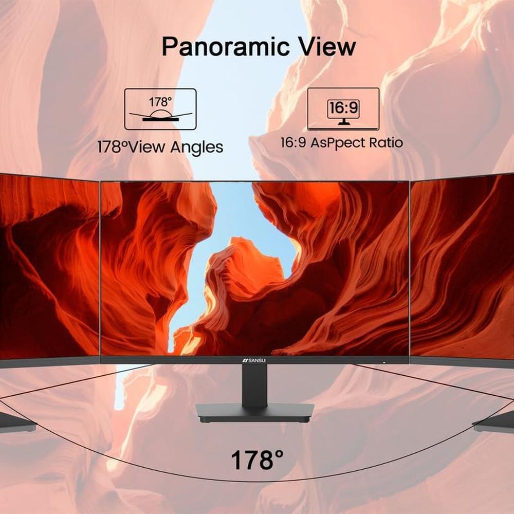 SANSUI 24' FHD 100 HZ HDMI/VGA VESA ERGONOMÍA EYE CARE - 5