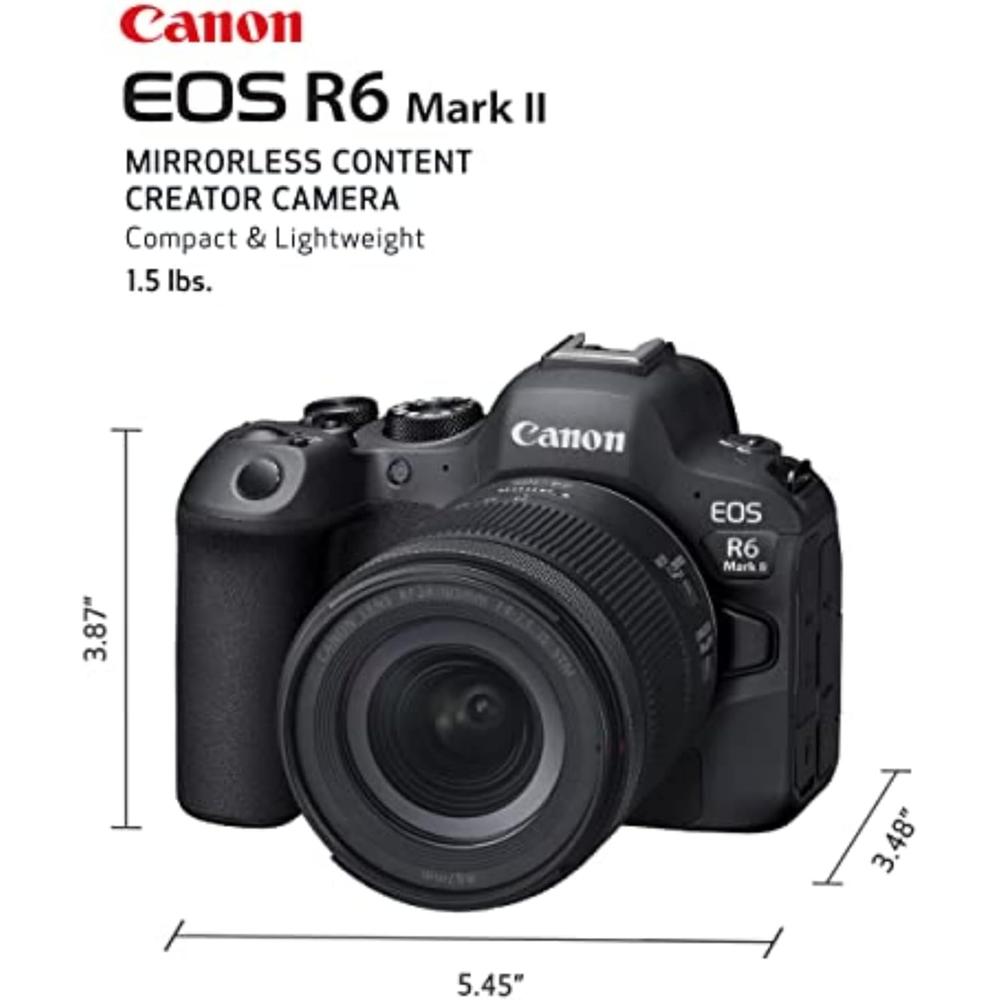 CÁMARA SIN ESPEJO EOS R6 MARK II CANON | NEGRO - 2