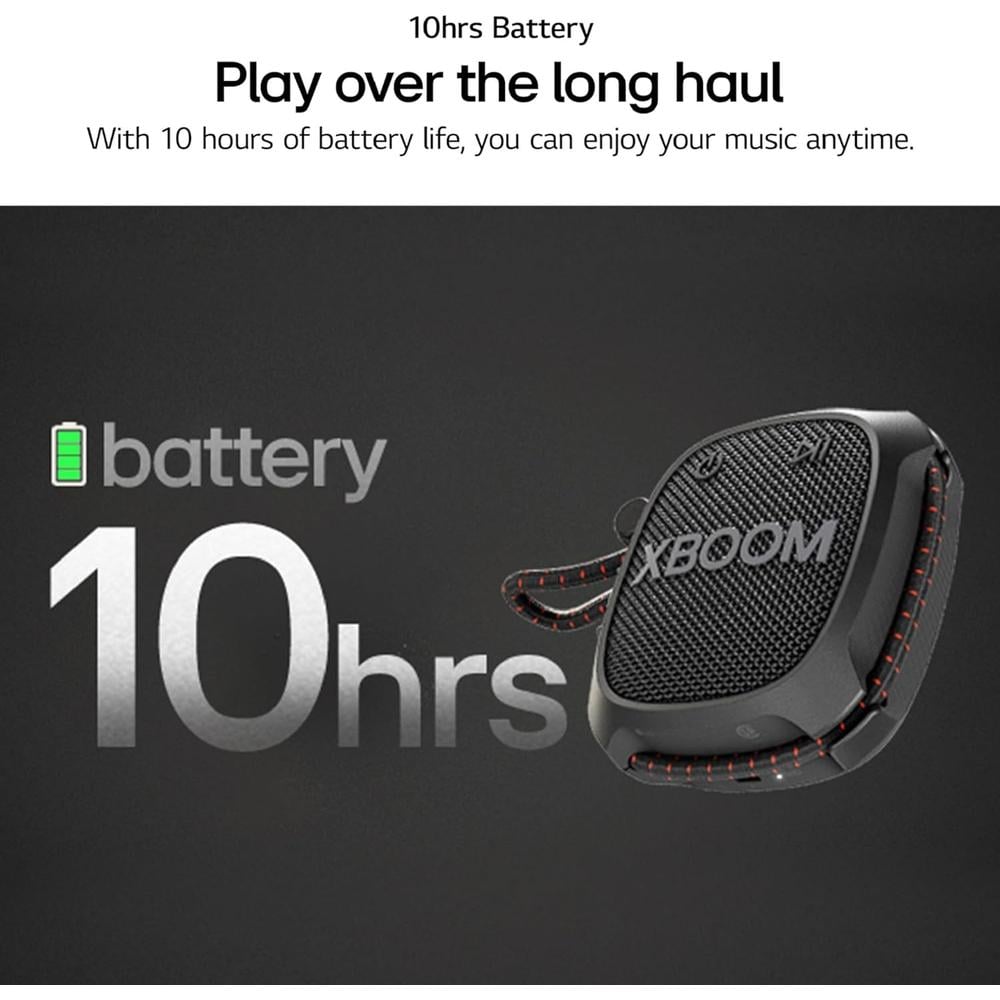 PARLANTE INALÁMBRICO LG XBOOM GO XG2T 10H BATERÍA SONIDO POTENTE - 3