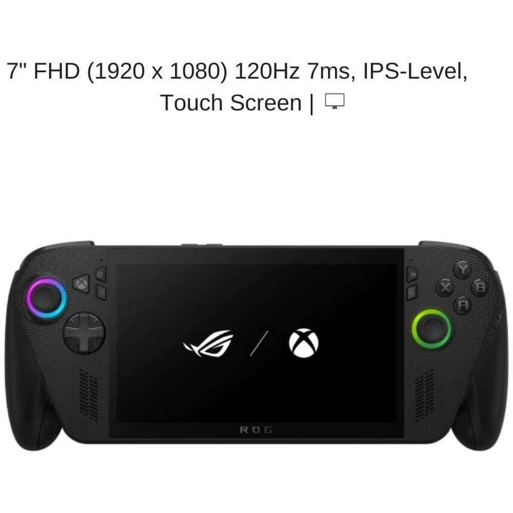 CONSOLA PORTÁTIL ASUS ROG XBOX ALLIED X RC73XA FHD RYZEN AI Z2 EXTREME 24GB RAM 1TB SSD W11 PRO | NEGRO - 6