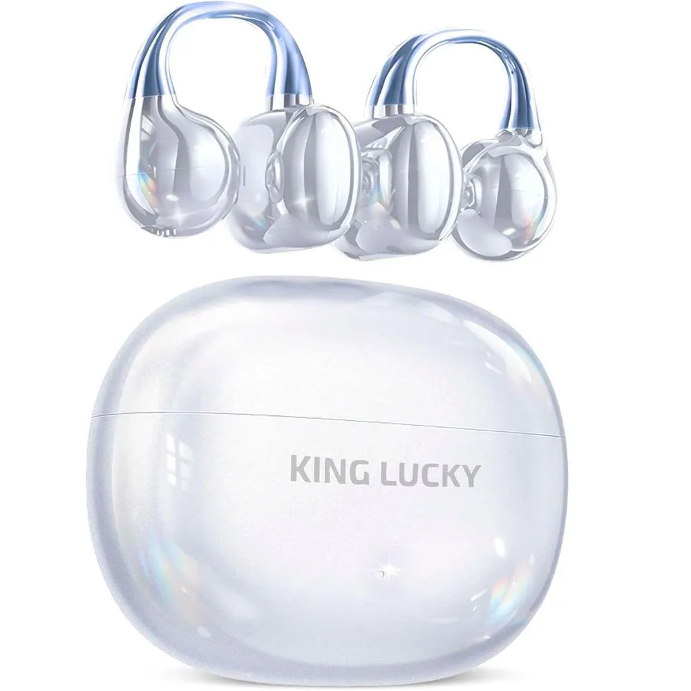 AUDÍFONOS INALÁMBRICOS KING LUCKY GEN 3 CLIP BLUETOOTH 6.0 | BLANCO - 1