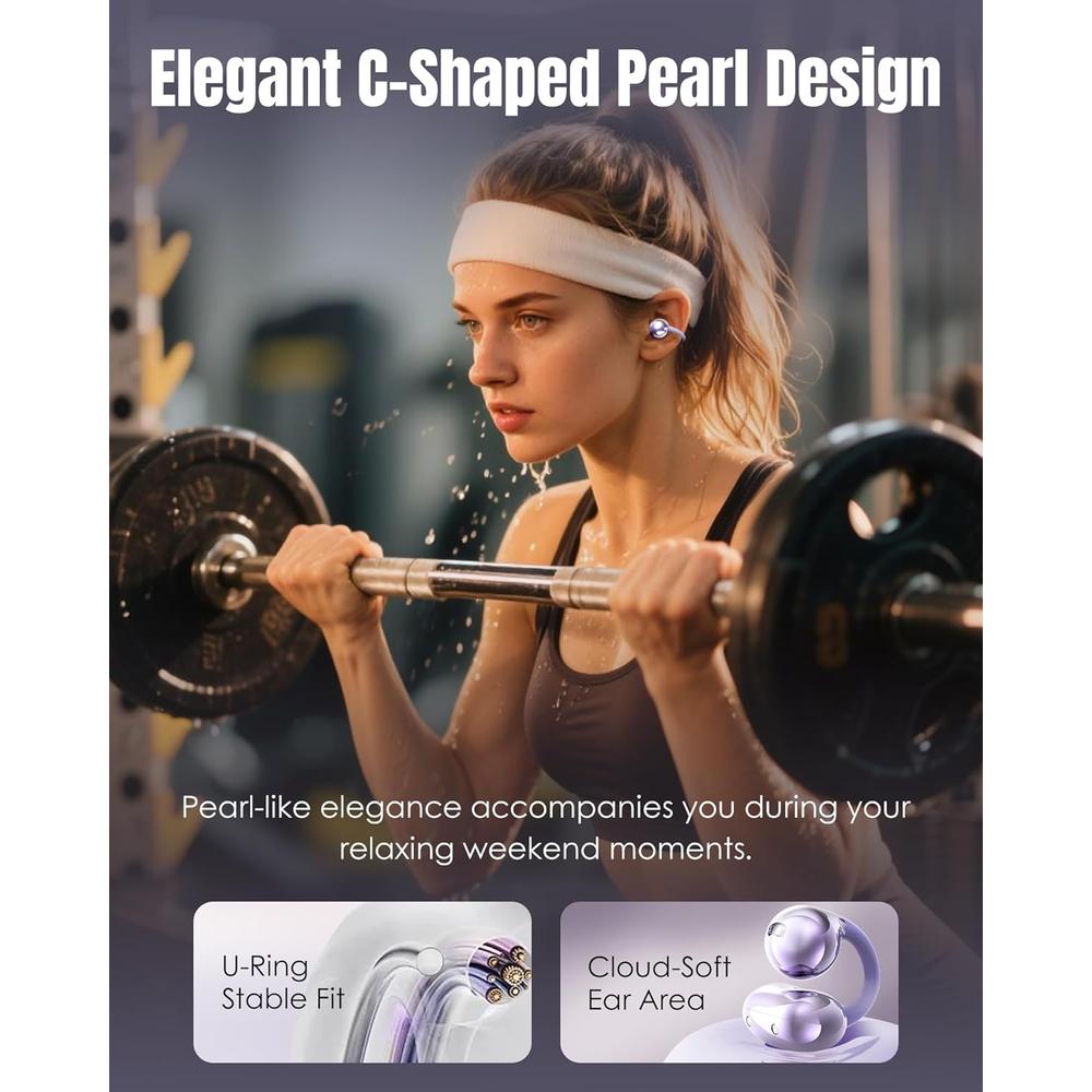 AUDÍFONOS INALÁMBRICOS KING LUCKY GEN 3 CLIP BLUETOOTH 6.0 | MORADO - 3