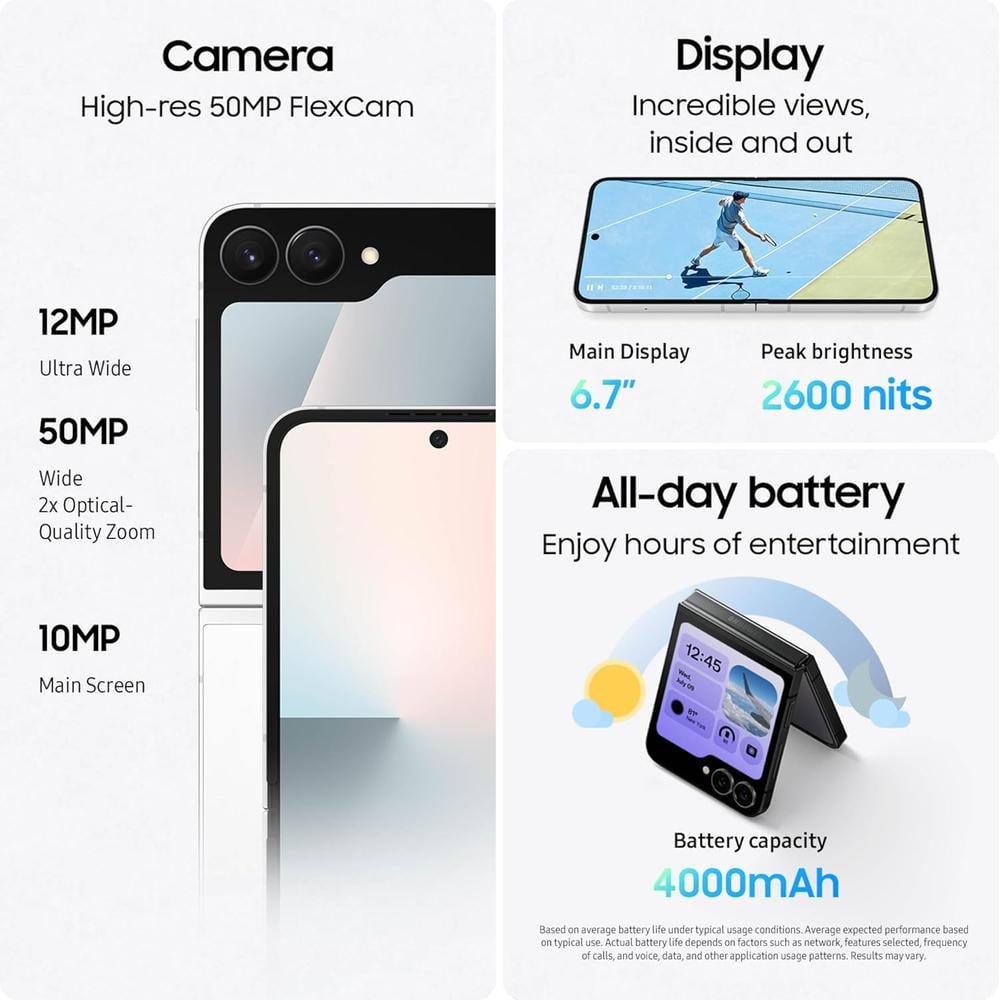 CELULAR SAMSUNG GALAXY Z FLIP7 FE 128GB - 5