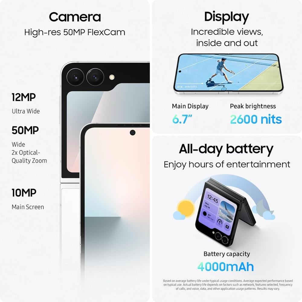 CELULAR SAMSUNG GALAXY Z FLIP7 FE 128GB - 5