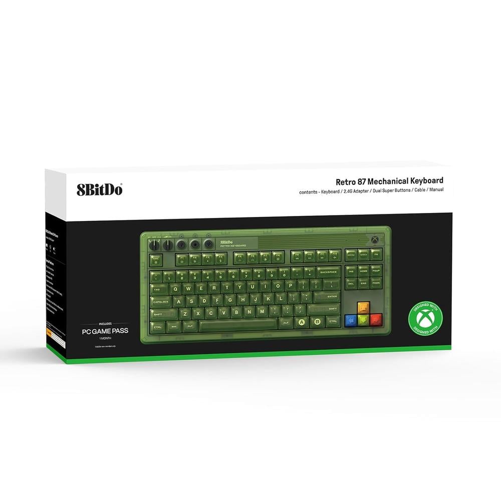 TECLADO MECÁNICO RETRO 87 8BITDO | VERDE - 6