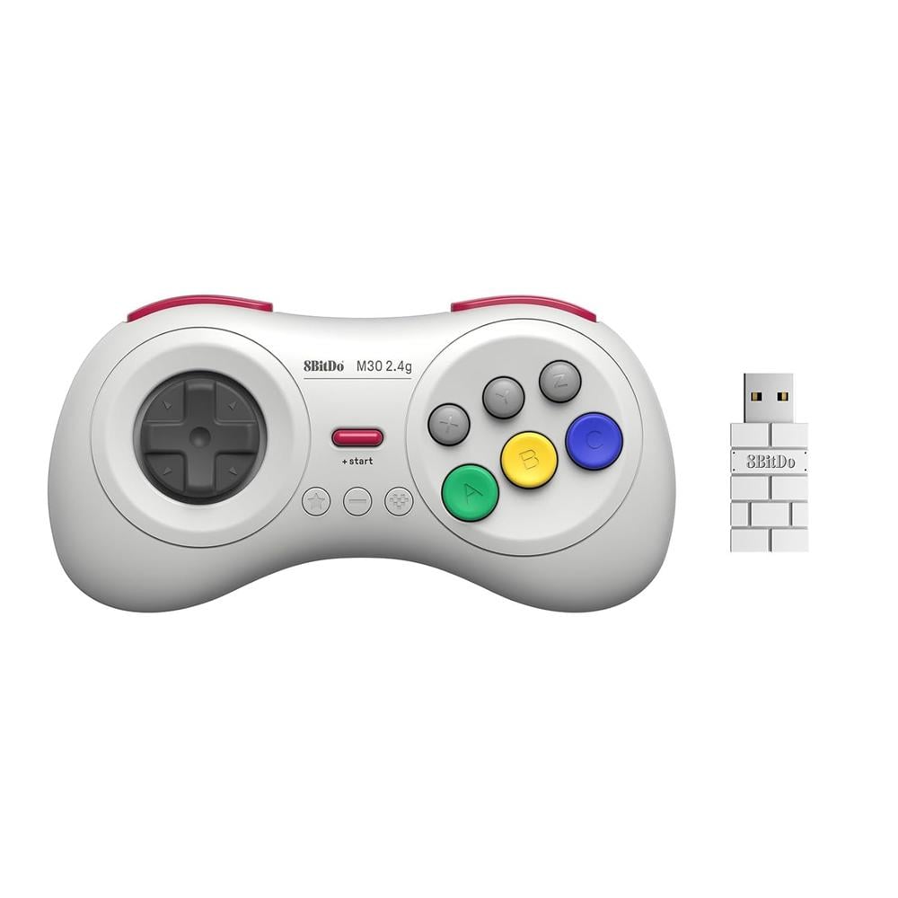 MANDO INALÁMBRICO M30 2.4G PARA SEGA GENESIS MINI, MEGA DRIVE MINI Y SWITCH 8BITDO - 1