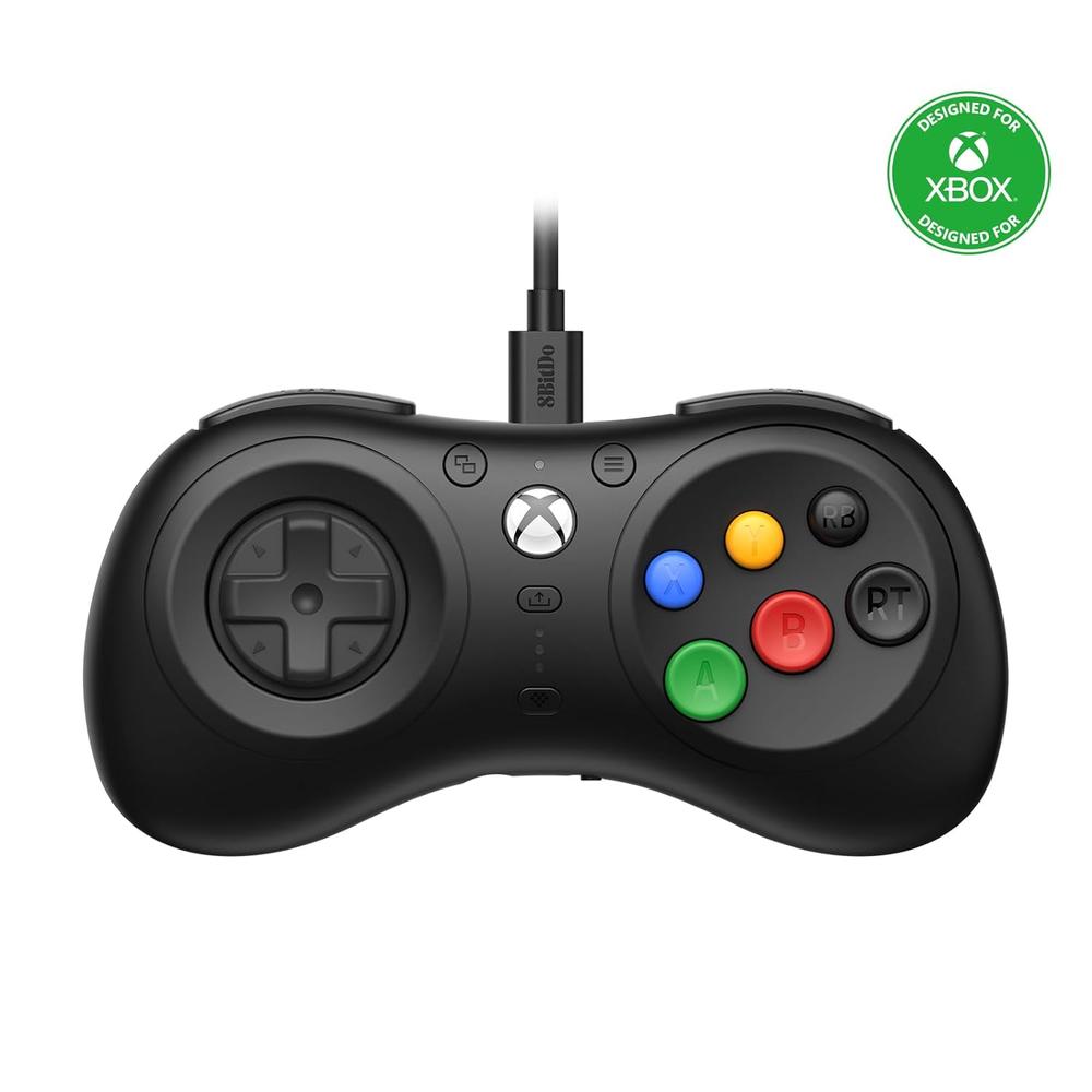 MANDO CON CABLE M30 8BITDO PARA XBOX SERIES X|S, XBOX ONE Y WINDOWS | NEGRO - 1