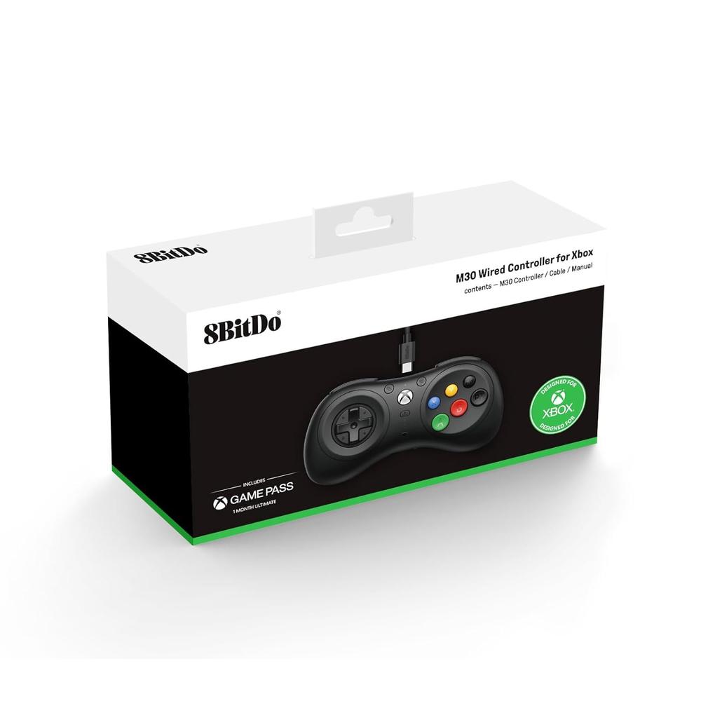 MANDO CON CABLE M30 8BITDO PARA XBOX SERIES X|S, XBOX ONE Y WINDOWS | NEGRO - 5