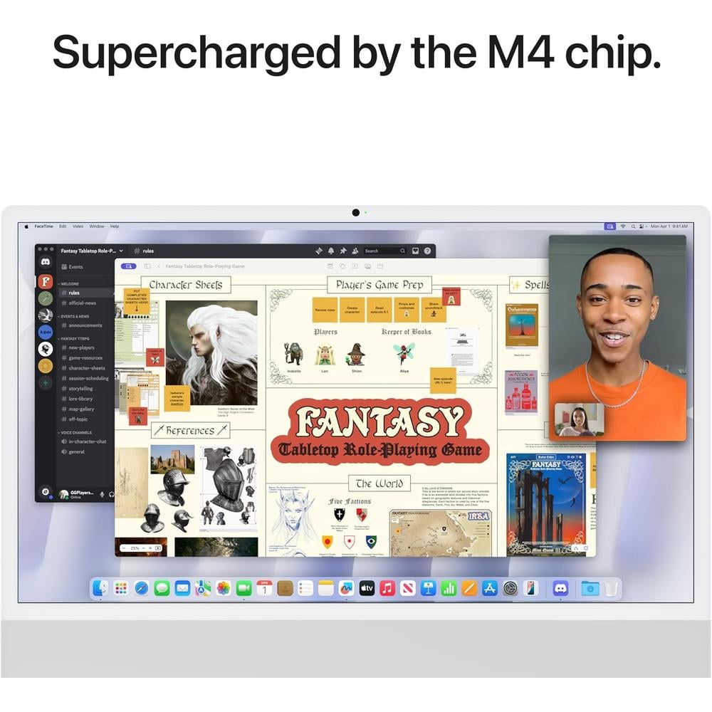 APPLE IMAC 2024 CHIP M4 24'' 16GB RAM 256GB - TECLADO INGLÉS - 4