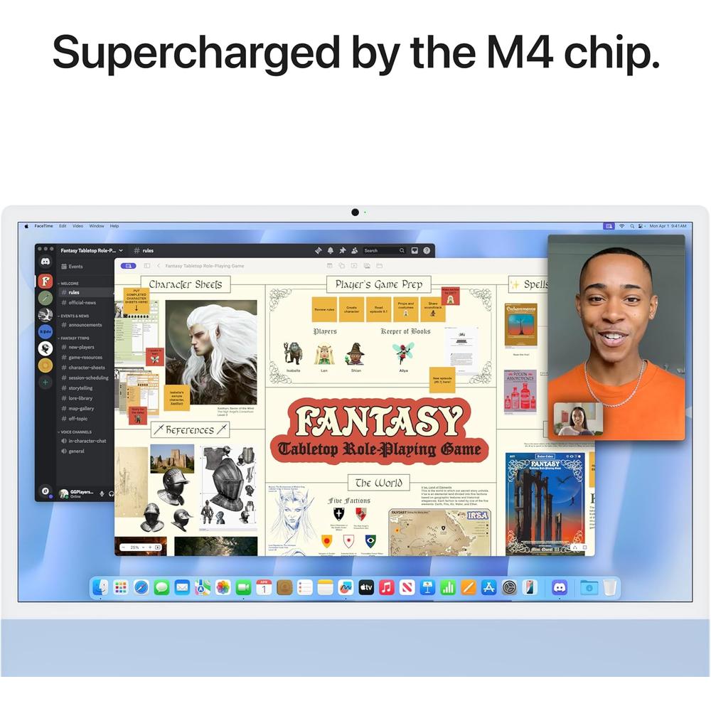 APPLE IMAC 2024 CHIP M4 24'' 16GB RAM 256GB - TECLADO INGLÉS - 4