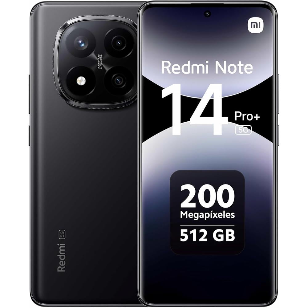 CELULAR XIAOMI REDMI NOTE 14 PRO+ 5G 512GB 12GB | NEGRO MEDIANOCHE - 1
