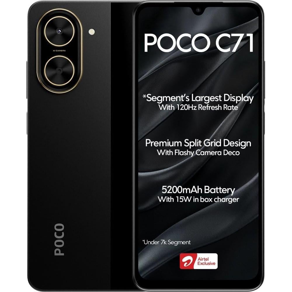 CELULAR XIAOMI POCO C71 128GB 4GB | NEGRO - 1
