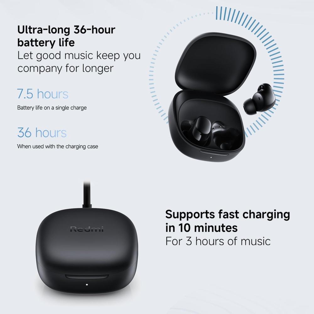 AUDÍFONOS REDMI BUDS 6 PLAY XIAOMI | NEGRO - 5