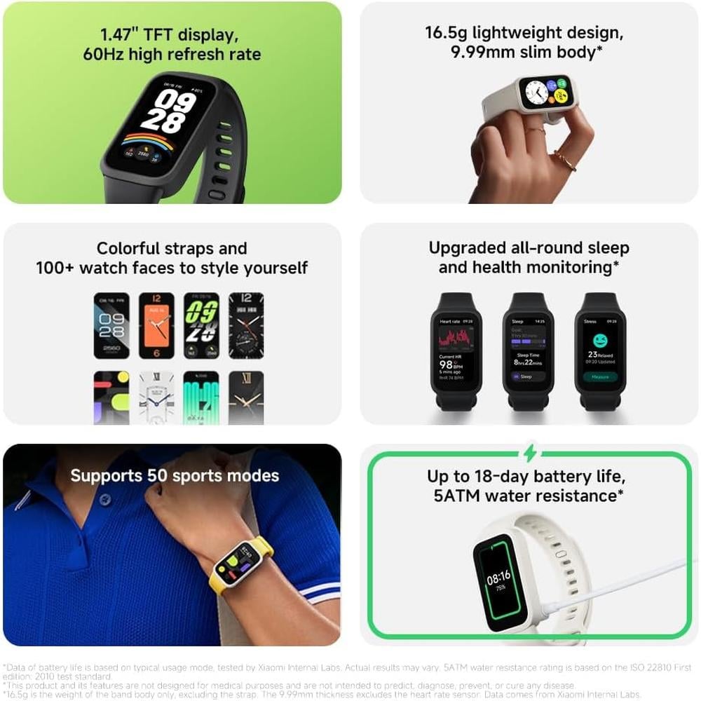 SMARTBAND 9 ACTIVE XIAOMI | NEGRO - 3