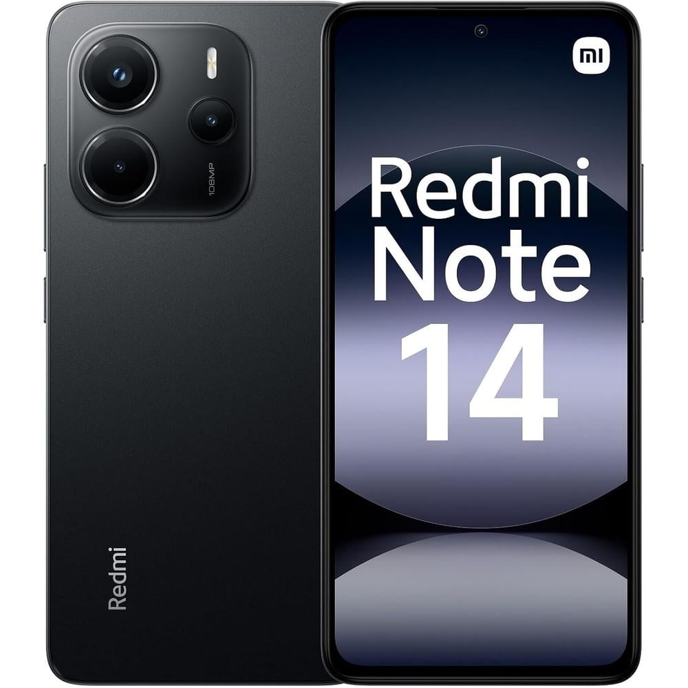 CELULAR XIAOMI REDMI NOTE 14 128GB 6GB | NEGRO MEDIANOCHE - 1