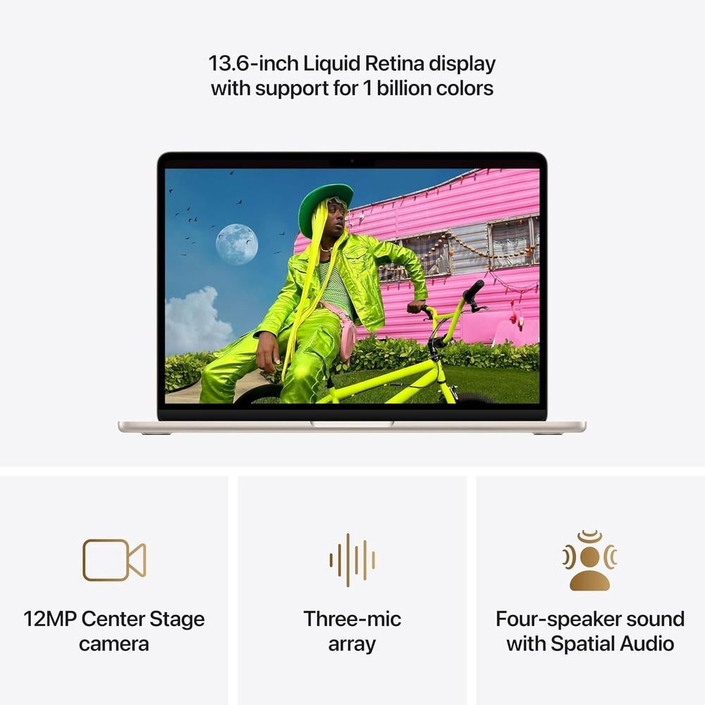 MACBOOK AIR 13.6' (2026) CHIP M5 16GB RAM 512GB SSD | MIDNIGHT - TECLADO INGLÉS - 4