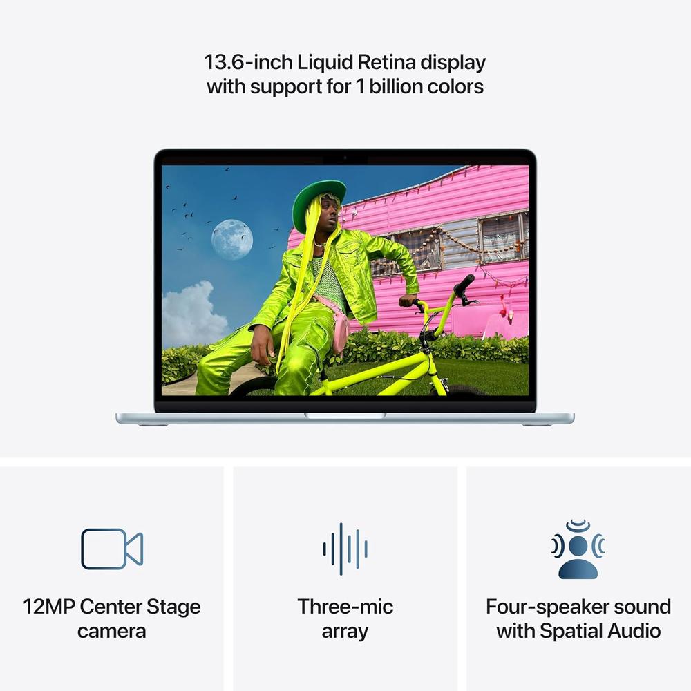 MACBOOK AIR 13.6' (2026) CHIP M5 24GB RAM 1TB SSD | SKY BLUE - TECLADO INGLÉS - 4