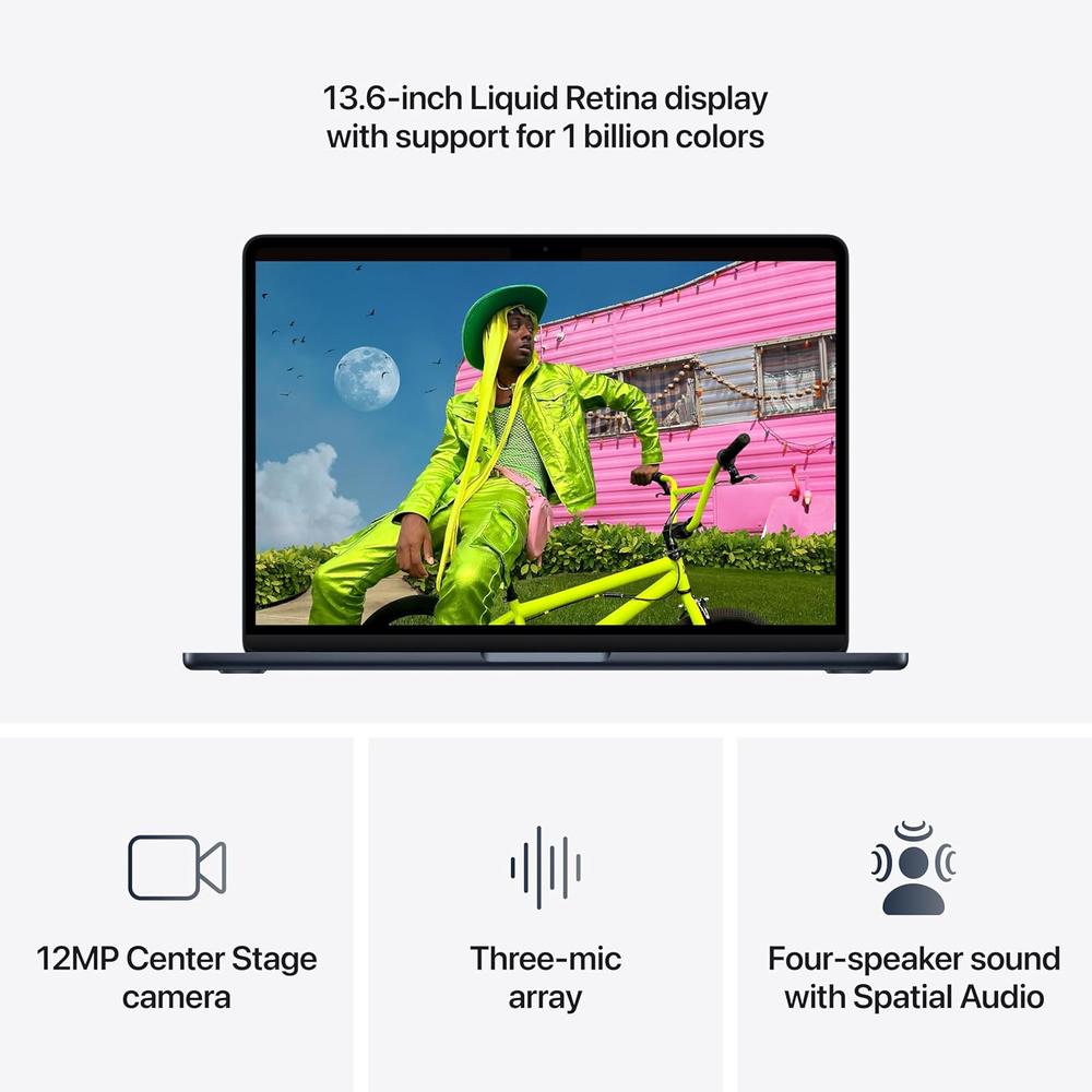 MACBOOK AIR 13.6' (2026) CHIP M5 16GB RAM 1TB SSD | MIDNIGHT - TECLADO INGLÉS - 4