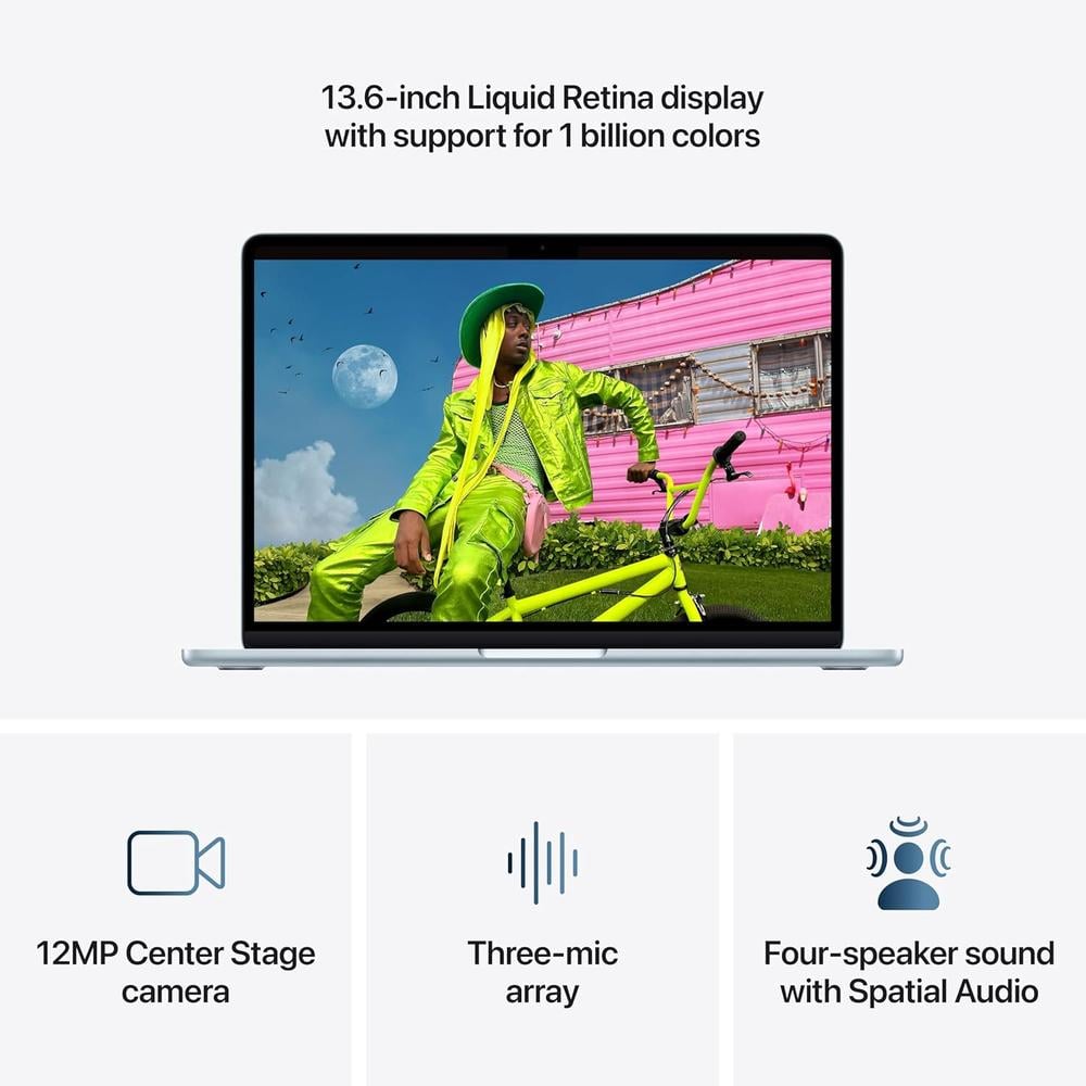 MACBOOK AIR 13.6' (2026) CHIP M5 16GB RAM 1TB SSD | MIDNIGHT - TECLADO INGLÉS - 4