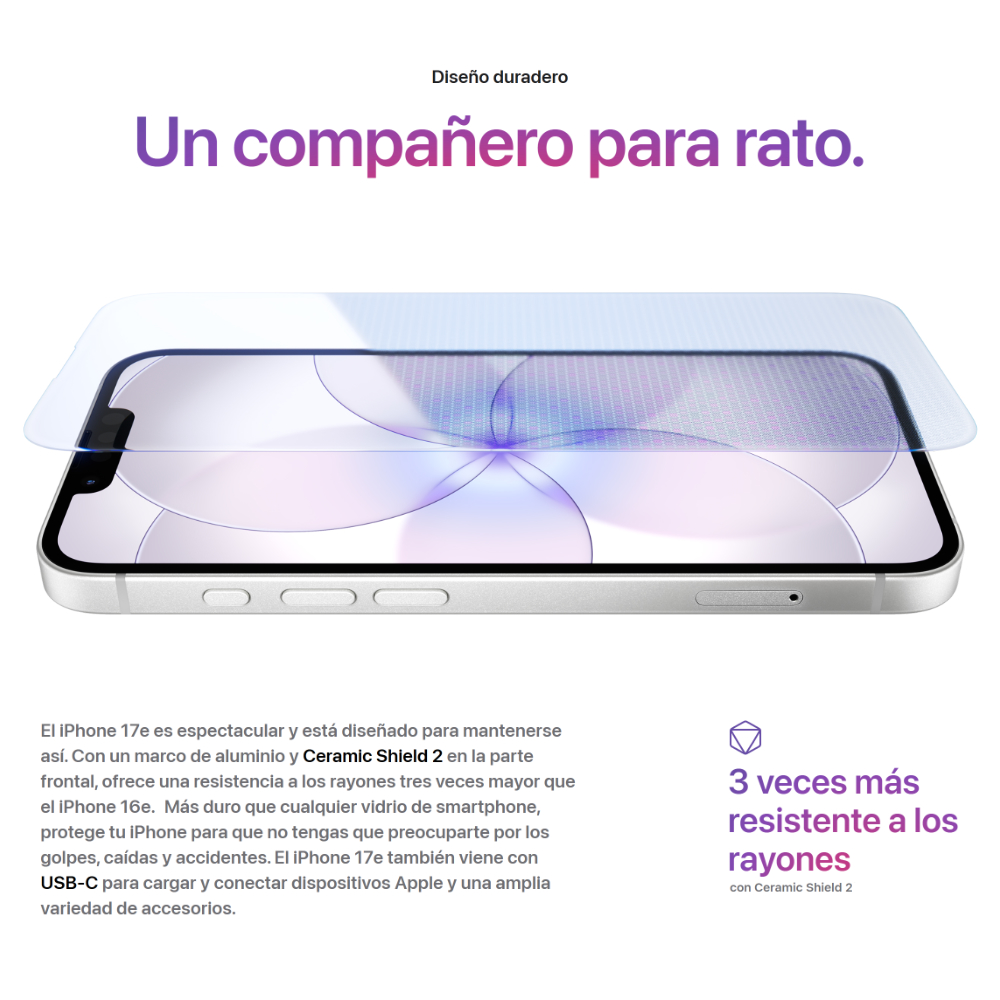 APPLE IPHONE 17E 256GB (2026) | NEGRO - 6