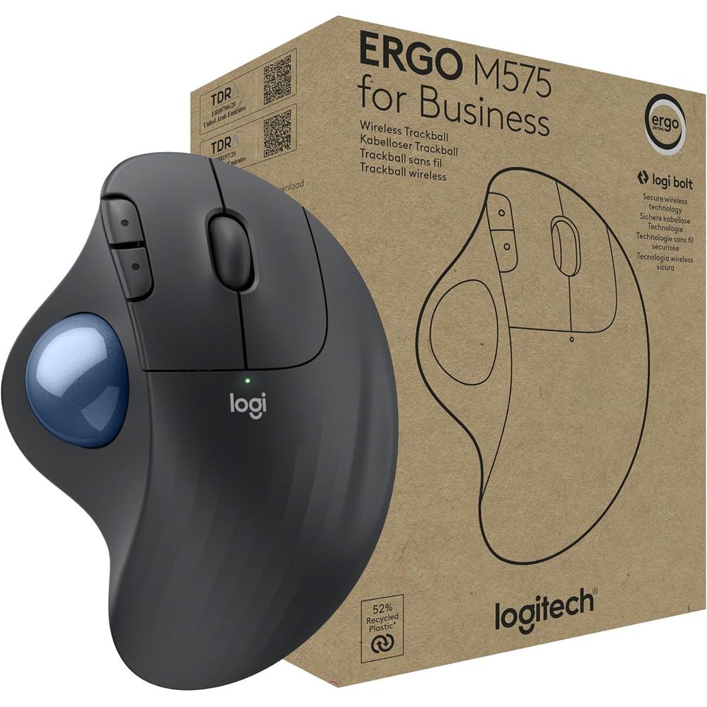 MOUSE INALÁMBRICO TRACKBALL ERGO M575 LOGITECH | GRAFITO - 1