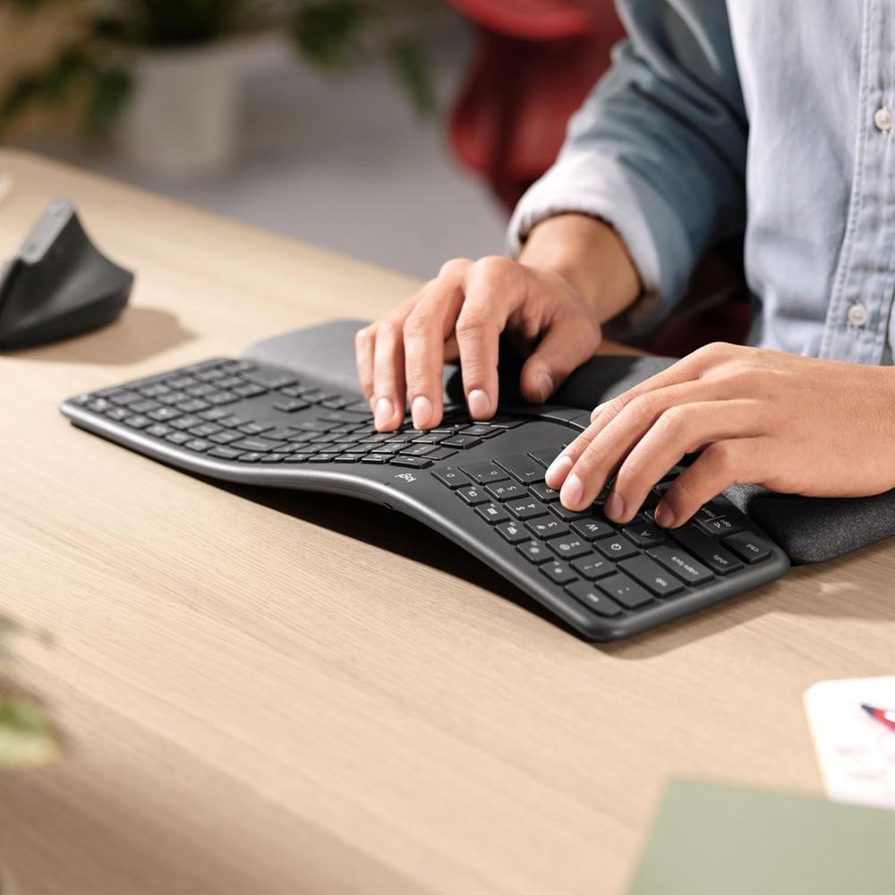 TECLADO INALÁMBRICO ERGONÓMICO K860 LOGITECH | GRAFITO - 2