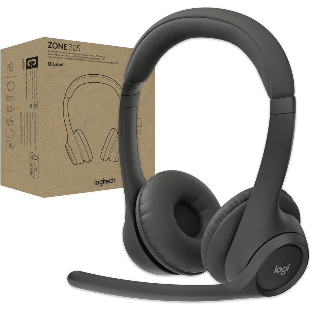 AUDÍFONOS INALÁMBRICOS ZONE 305 LOGITECH | NEGRO - 1