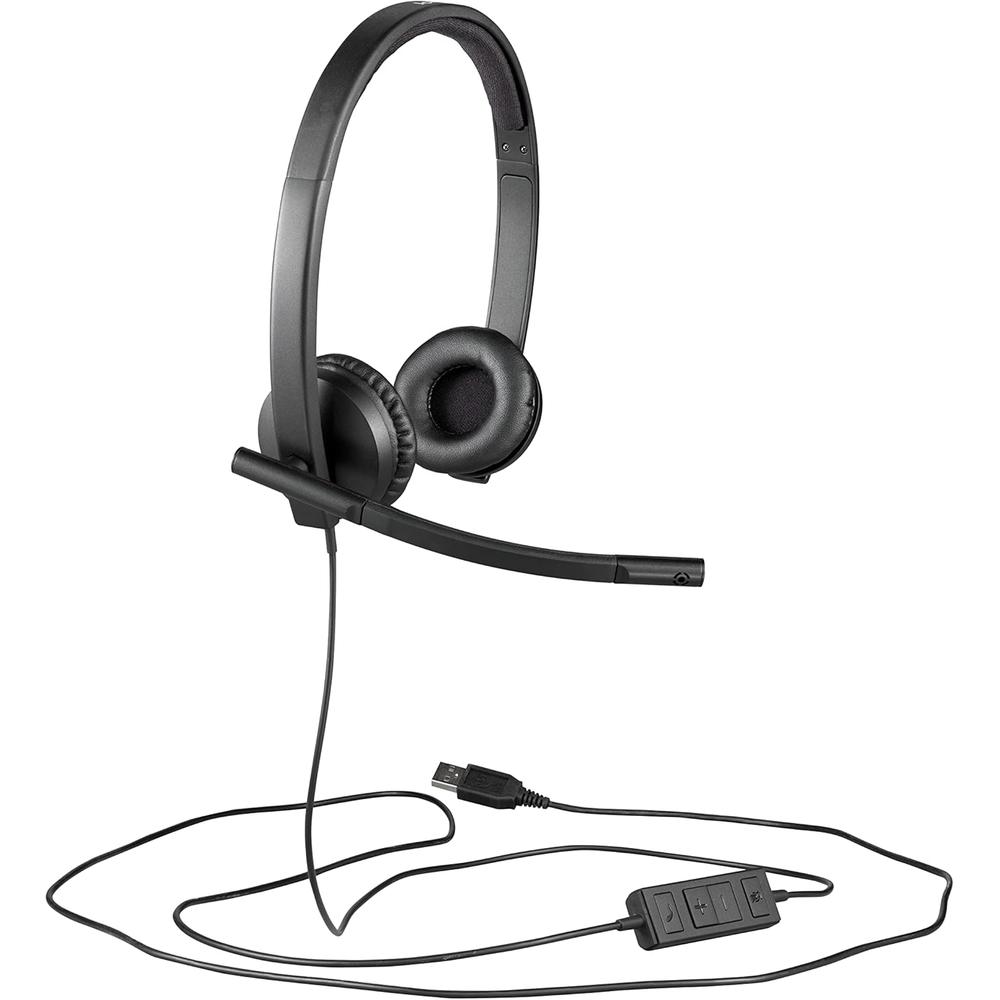 AUDÍFONOS ALÁMBRICOS H570E ESTÉREO LOGITECH | NEGRO - 4