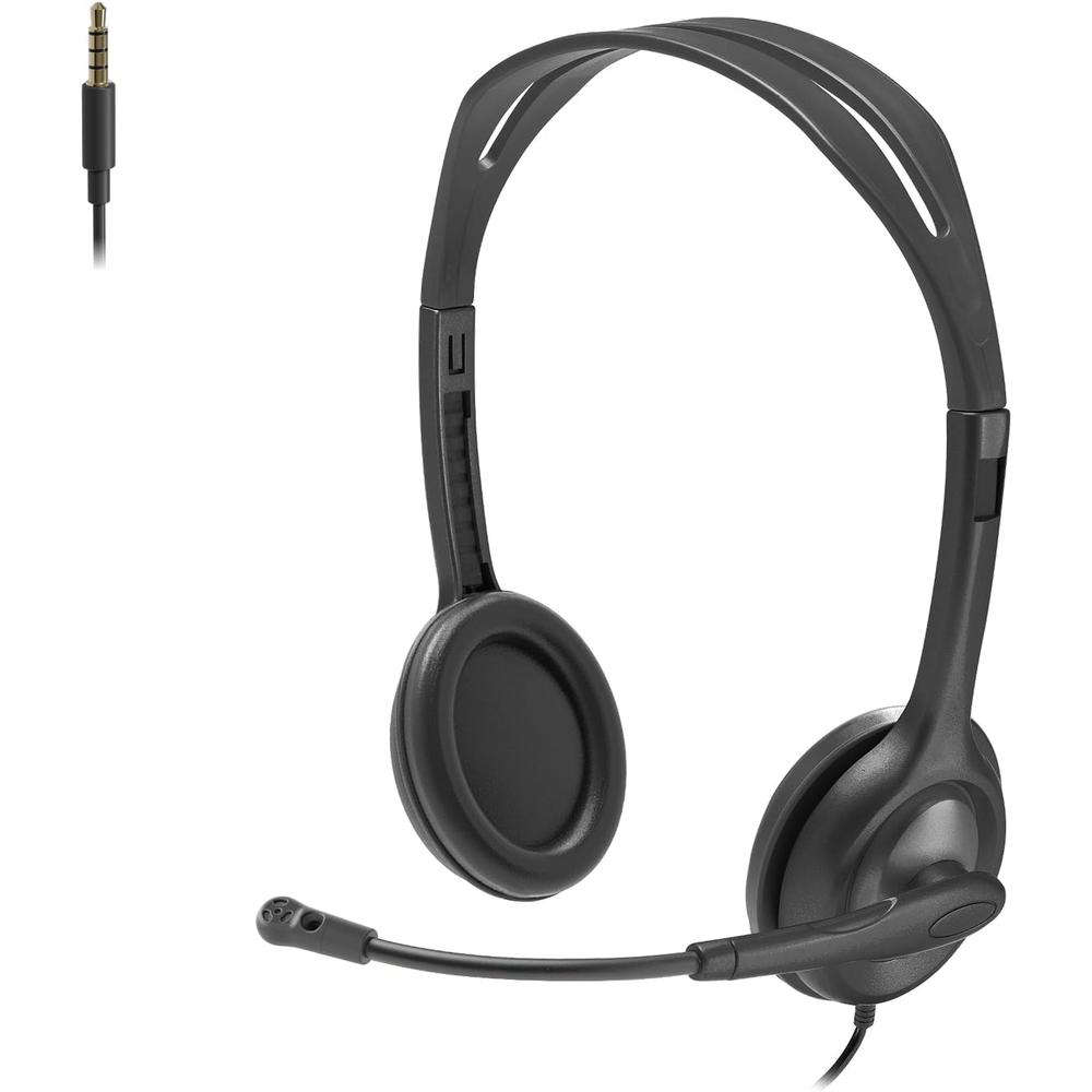 AUDÍFONOS ALÁMBRICOS H111 LOGITECH | NEGRO - 1