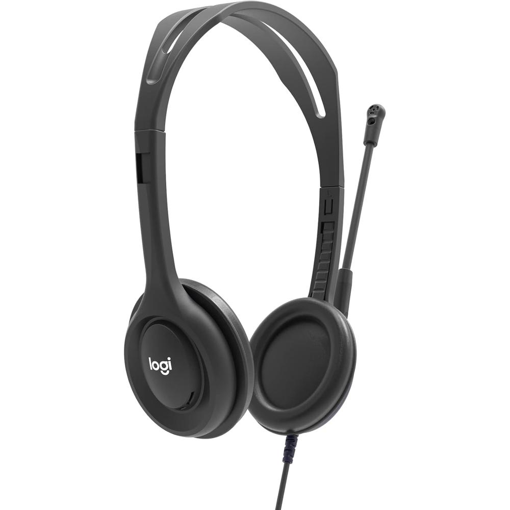 AUDÍFONOS ALÁMBRICOS H111 LOGITECH | NEGRO - 2